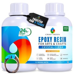 Coasters & Molds Casting Resin Epoxy – 34 Oz – Self Leveling