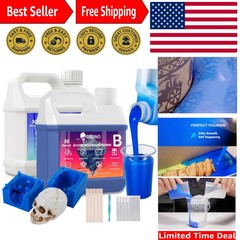 1:1 Silicone Mold Making Kit – Quick Cure 5 Hours, Ideal for Resin