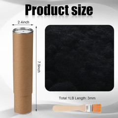 Geyee Flocking Powder Kit Include 16 Oz Black Flocking Fibers Mini Flocker Brush
