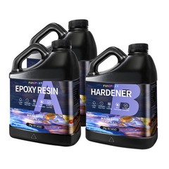 FUNEPOXY Epoxy resin set 2:1 Crystal-96OZ/1.5 Gallon/3 Gallon Kits