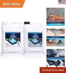 Thickset Deep Pour Epoxy Resin Kit – Gallon Crystal Clear Formula for 1/2″ – …
