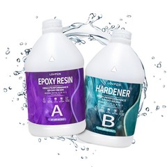 LOVFEN 1.06/2 Gall Epoxy Resin Kit 1:1 Crystal Clear Epoxy
