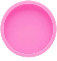 Super Shiny 4.5 Inches Round Coaster Mold Thick Silicone Coaster Mold 0.75″ D…