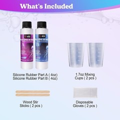 Silicone Mold Making Kit Liquid Rubber Clear Mold Maker For Resin Resin Molds