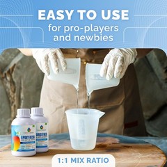 Self-Leveling Epoxy Resin – 34 Oz for Beginners