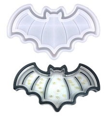 Halloween Bat Dish Tray Silicone Mold Resin Concrete Plaster DIY Gothic Crafts