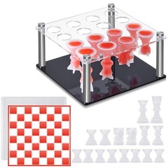 18 Pcs Resin Chess Set Mold Include 1 Metal Holder 16 Chess Piece Molds for E…