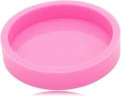 Super Shiny 4.5 Inches Round Coaster Mold Thick Silicone Coaster Mold 0.75″ D…
