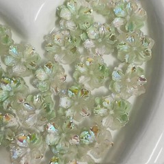 10Pcs DIY Handmade Luminous Resin Flower Shiny Accessories Ornament Craft Decor