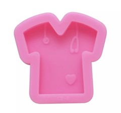 1PC DOCTOR SILICONE MOLD EPOXY RESIN CRAFT DIY ID BADGE KEYCHAIN DECO USA SELLER