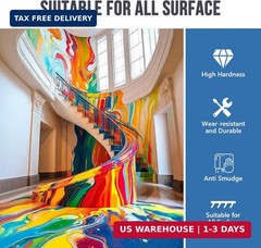 Epoxy Resin 2 Gallon – Crystal Clear Epoxy Resin Kit – Self-Leveling, High-Gloss