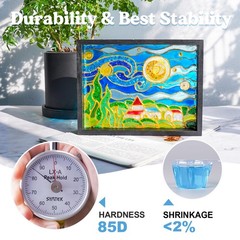 LETS RESIN UV Resin, Upgraded 500g Crystal Clear UV Resin Hard, Low Odor