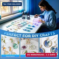 Akisey UV Resin 300g, Crystal Clear UV Resin Glue – No-Yellowing, Hard Type, Low