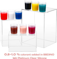 Silicone Pigments, Liquid Silicone Pigments Set of 9 Colors, Real High Concentra