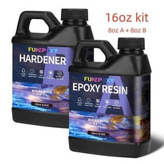 Crystal Clear Epoxy Resin Kit -16oz/32oz/64oz/2 Gallons – Fast Cure 1:1 US Stock