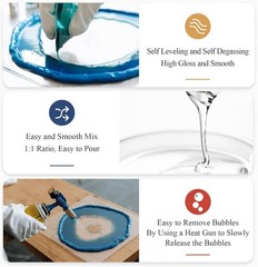 Durable Crystal Clear 2 Gallon Epoxy Resin – Perfect for River Tables & Molds