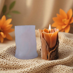 Flower Cylinder Molds Silicone Wave Spiral Candle Mold – Silicone Resin Casting