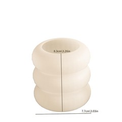 Silicone Candle Resin Molds 3Pk Round Cylinder Wave Spiral Casting Set