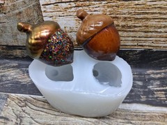 Handmade acorn mold 2 in one mold. just mold For Resin