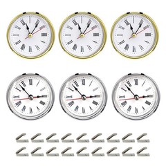 SHOSKY 6pcs Clock Parts for Resin Mold,Clock Pieces Multicolor