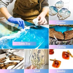 Epoxy Resin 1 Gallon – Crystal Clear Epoxy Resin Kit – Self-Leveling, High-Gl…