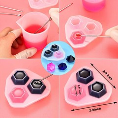 229pcs Resin Casting Silicone Molds Epoxy Spoon Kit Jewelry Making Pendant Craft
