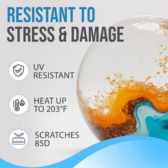 16 oz Self-Leveling Clear Epoxy Resin for Gorgeous Finishes – Safe & Easy to Use