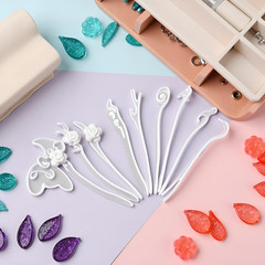 5 Pcs White Silicone Resin Hairpins Molds Hair Stick Kit for Jewelry Crafts Maki