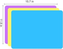 3 Paquete De Tapete De Silicona, Hojas Grandes De Silicona Para Manualidades,…