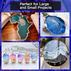 Epoxy Resin Crystal Clear Epoxy Resin Kit No Yellowing No Bubble 17 OZ
