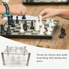 Metal Holder for Chess Molds, Chess Piece Holder for DIY Silicone Molds, Silicon