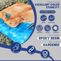 1 Gallon Premium Quality Clear Epoxy Resin Kit Non-Toxic High Gloss Thick Clear