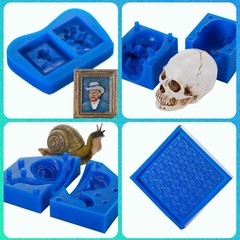 Liquid Silicon Mold Making Kit 30A Sapphire Blue