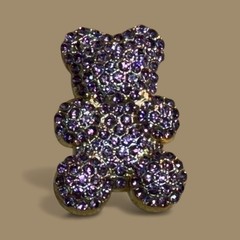 Handmade Crystal Teddy Bear Trio Mold For Resin