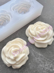 Roses silicone mold for Fondant-Resin-handcrafts-polymer clay- size 1.41″ round