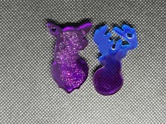 Customizable Handmade Doe and Buck Resin Keychains