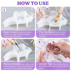 Let’s Resin Large Axolotl Molds Silicone, 3D Detailed Medium, clear