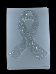 Handmade Crystal Awareness Ribbon Mold For Resin