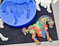 Handmade HORSE diamond pendant R-mold-MOLD ONLY-