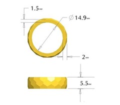 Resin Ring Mold Silicone Molds for Epoxy Resin Resin Molds with 14 Different Siz