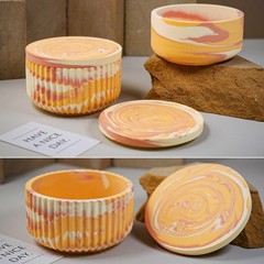 2Pcs Large Jar Resin Mold with Lid Silicone Resin Box Mold Cylinder Container…