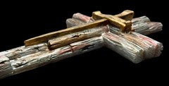 Handmade Wood Log With Nails Cross Mold For Resin