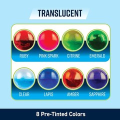 Translucent Colored UV Resin – Fast-Cure UV Resin Kit for Jewelry Making, Cha…