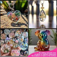 UV Resin Crystal Clear Hard Glue NonToxic No Bubbles DIY Handmade 100/300/500G