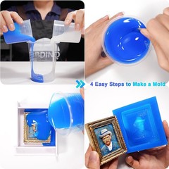 1:1 Silicone Mold Making Kit – Quick Cure 5 Hours, Ideal for Resin