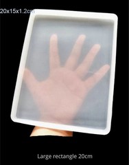 Rectangle Resin Silicone Molds Set Large Medium Small Shiny Resin Silicone Molds