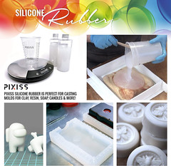 Liquid Silicone Rubber Mold Making Kit Bubble Free Translucent Clear Ratio 1 Gal