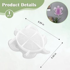 3D Large Animal Sea Turtle Resin Molds, Cute Turtle Silicone Mold, Easy to Clean
