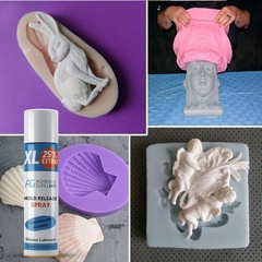 Water-Resistant Silicone Mold Release Spray – Easy Application, 4 Pack, 67.6 oz