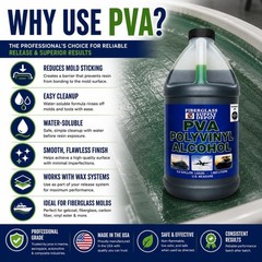 PVA Release Agent – Half Gallon, Water/Alcohol-Based, Solvent Resistant